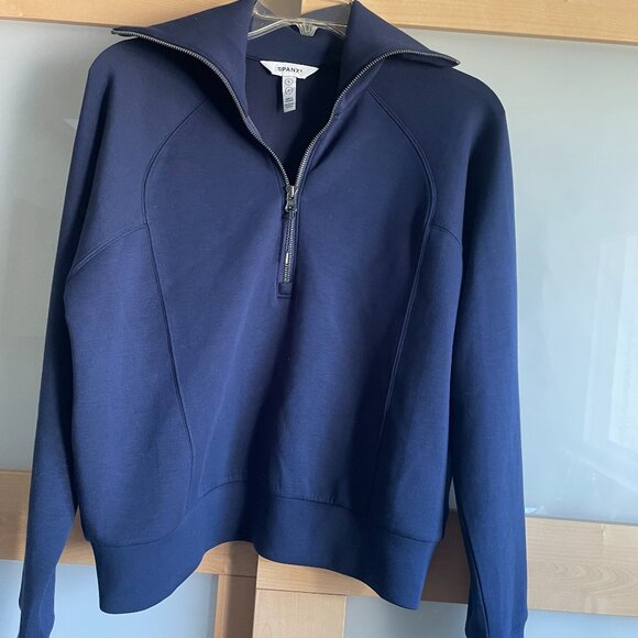 SPANX AirEssentials Half Zip Sweatshirt NEW - Picture 1 of 4